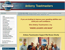 Tablet Screenshot of ankenytoastmasters.com